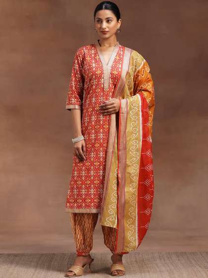 Libas Printed Pure Cotton Kurta Set