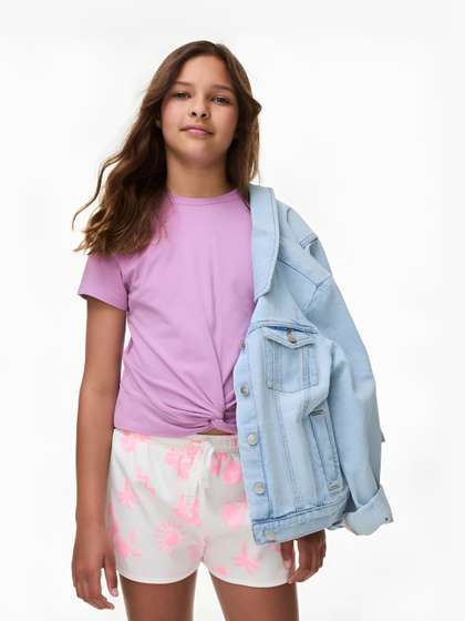 Marks & Spencer
                    Cotton Rich Twist Front T-Shirt