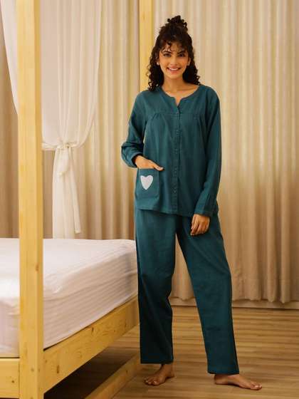 SANSKRUTIHOMES Women
                        Pure Cotton Night suit