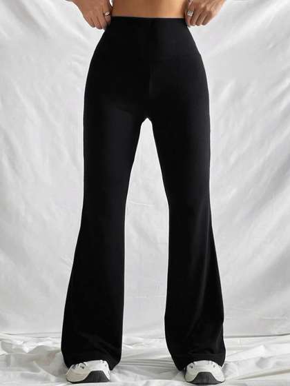 Stylecast X Slyck
                        Women Flared Wrinkle Free Trouser
