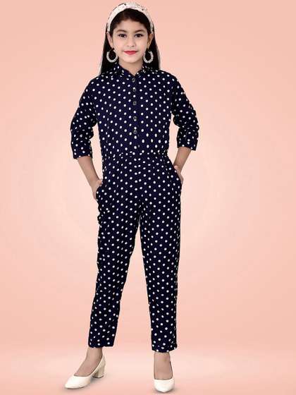 Arshia Fashions Girls
                    Printed Basic Jumpsuit