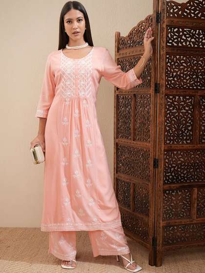 Vishudh Straight Kurta With Palazzos