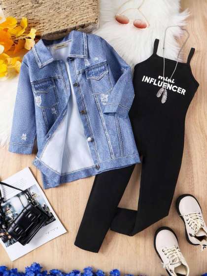 INCLUD Girls Printed Basic Jumpsuit