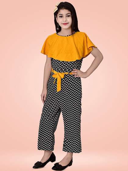 Arshia Fashions Girls
                    Printed Basic Jumpsuit