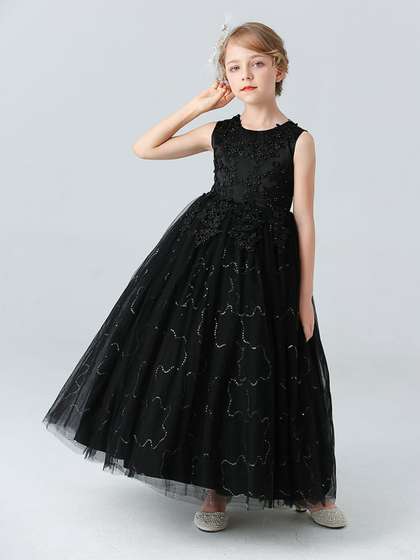 JC SPARKLE Girls
                      Sleeveless Round Neck Maxi Dress