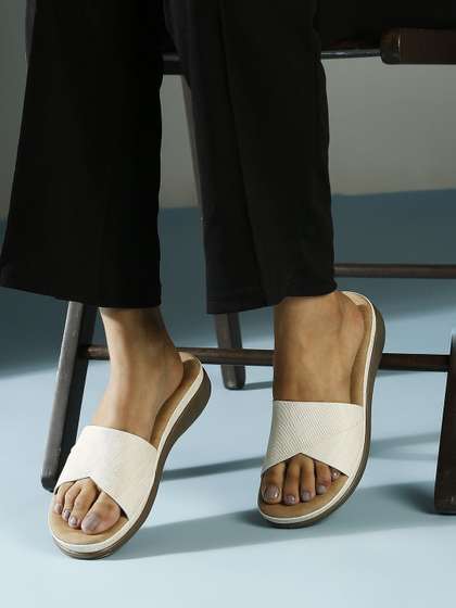 Inc 5 Textured
                        Synthetic Open Toe Comfort Heels