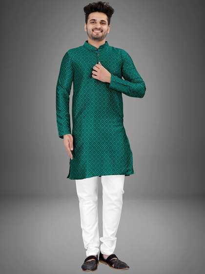 trustous Mandarin Collar Straight Kurta