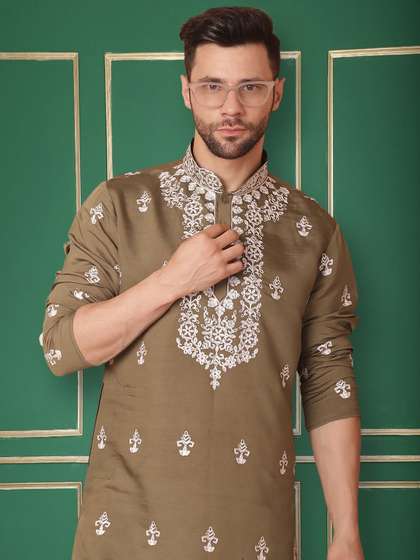 Jompers Ethnic Embroidered Kurta