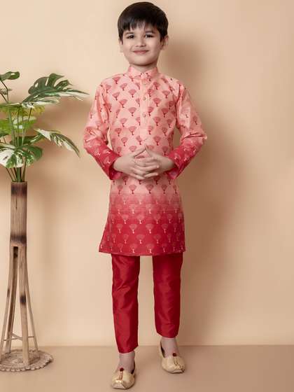 NFC CREATION Boys Ethnic
                    Motifs Printed Kurta with Pyjamas
