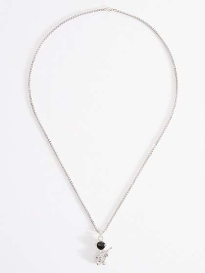 THE BEAR HOUSE Men
                    Silver Plated Stainless Steel Chain