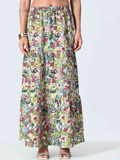 ALL WAYS YOU Tiered Ankle-Length Skirts