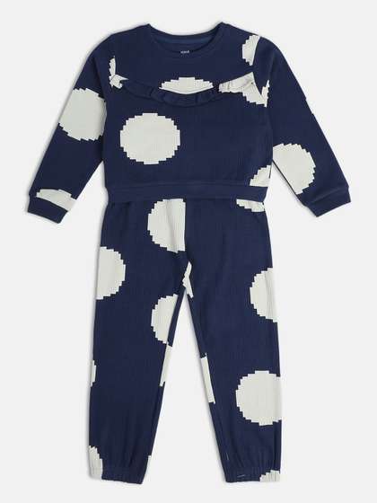 MINI KLUB Girls
                        Printed Pure Cotton Sweatshirt With Jogger