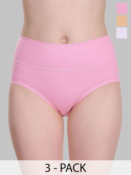 SELFCARE Pack Of 3
                        Women Mid Rise Hipster Briefs