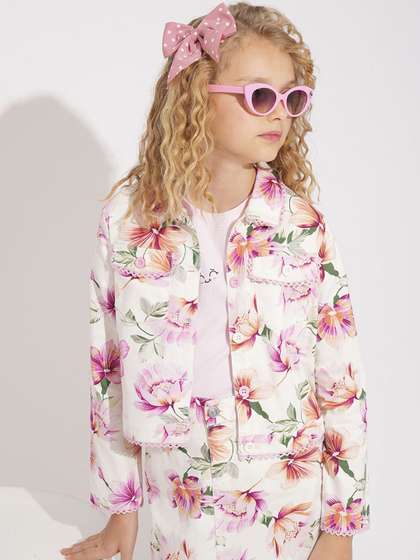 Vero Moda Floral Denim Jacket