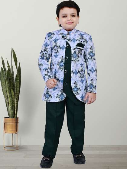BAESD Boys Printed
                        Sherwani Set