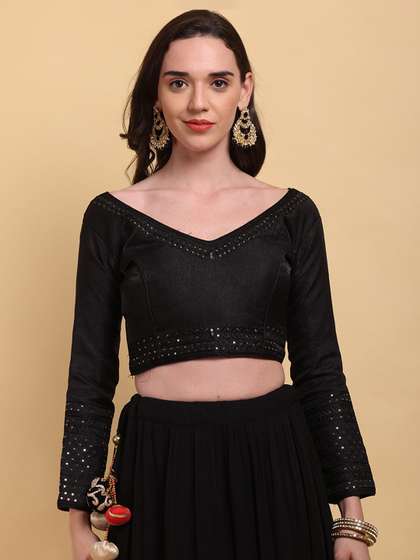 Globon Impex Embroidered Saree Blouse
