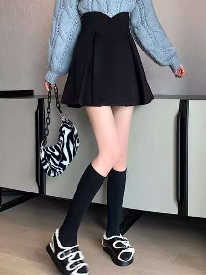 StyleCast Pure Cotton A-Line Mini Skirt