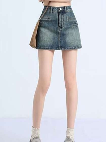 StyleCast Pure Cotton A-Line Mini Skirts