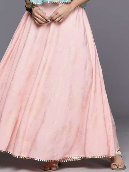 Ahalyaa Printed Flared Maxi Skirt