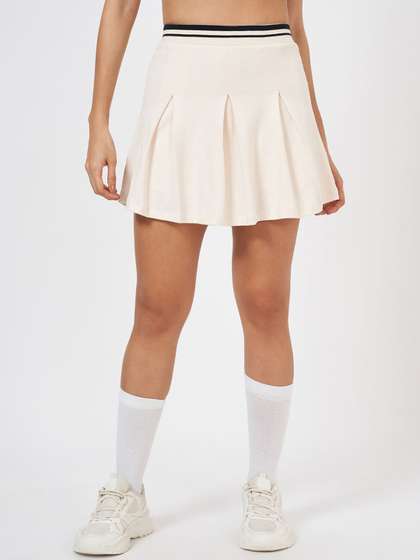 Ajile by Pantaloons Pure Cotton Flared Mini Skirts