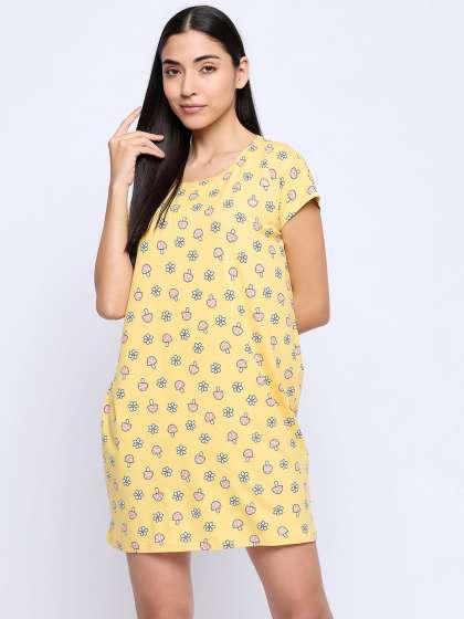Price History of Camey Printed Nightdress from Myntra 111 12923379