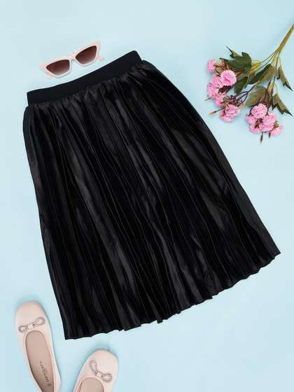 Pantaloons Junior Girls Flared Midi Skirts