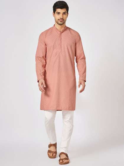 indus route by Pantaloons Embroidered Straight Kurta