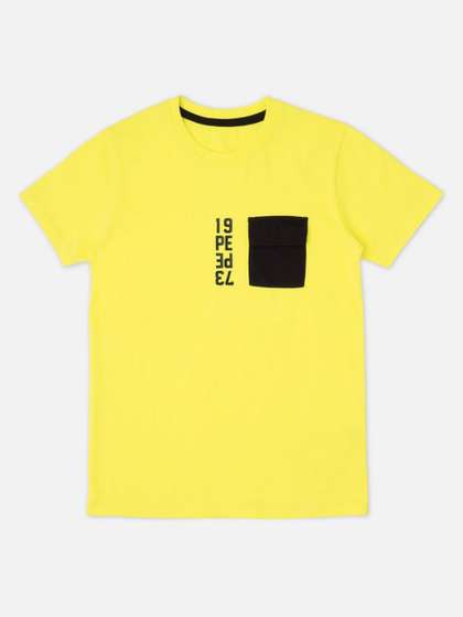 Pepe Jeans Boys
                    Typography Printed Round Neck Pure Cotton T-shirt
