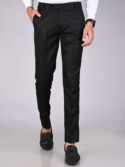 MANCREW Men Smart
                        Easy Wash Solid Formal Trousers