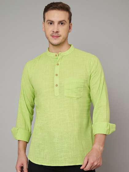 FABRIC FITOOR Pure Cotton Short Kurta