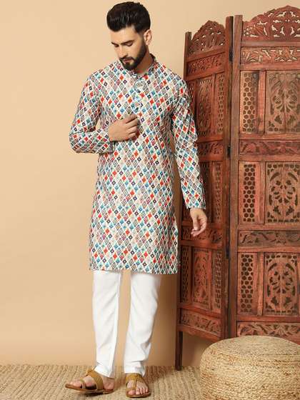 FoxDX Printed Pure Cotton Kurta