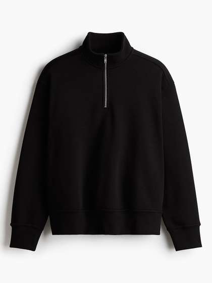 H&M Men Loose Fit Zip-Top Sweatshirt