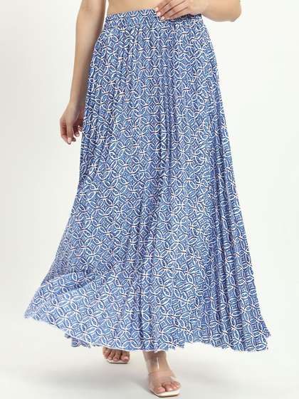 OTABU Printed A-Line Maxi Skirts