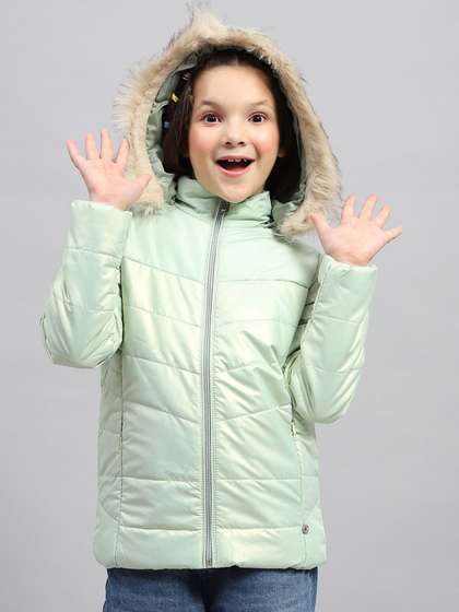 Monte Carlo Girls Solid
                    Hooded Parka Jacket