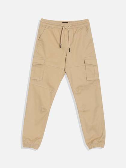 Allen Solly Junior Boys
                    Regular Fit Solid Jogger Trousers