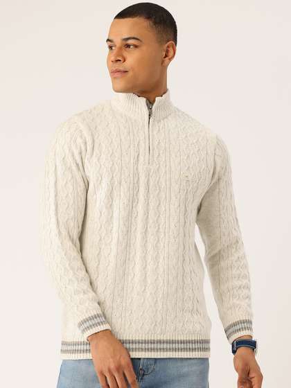 Monte Carlo Cable-Knit Design Front-Open Sweater