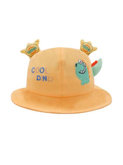 JENNA Unisex Kids Yellow
                    Embroidered Bucket Hat