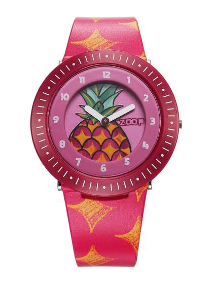 Zoop Fruit Story Quartz
                    Analog With Pink Dial Watch For Girls - 26007pp07w