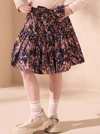 Angel & Rocket
                      Girls Printed Flared Above Knee Length Skirts