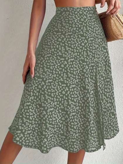 StyleCast Printed Flared A-Line Skirts