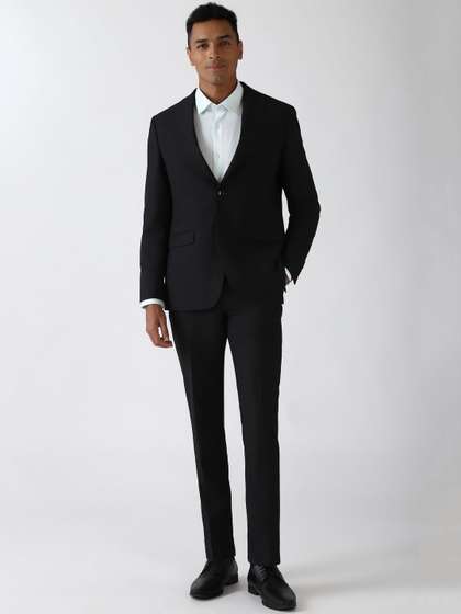 Peter England Elite
                        Slim-Fit Single-Breasted Two-Piece Formal Suit
