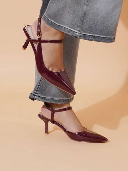 Sherrif Shoes
                        Pointed Toe Slingback Backstrap Mules