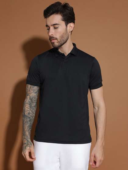 EPPE Men Solid Polo T-Shirt