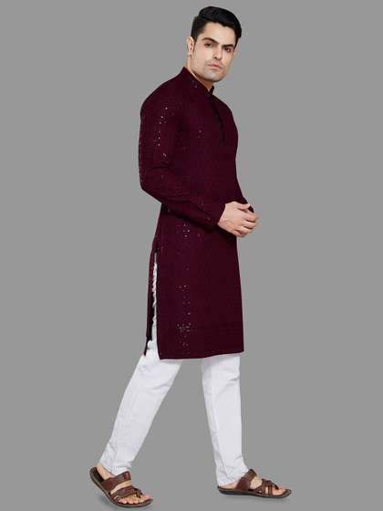 DIVISIVE Embroidered Straight Kurta