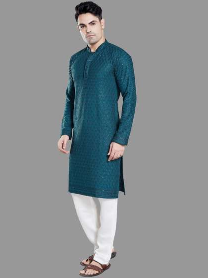 DIVISIVE Embroidered Straight Kurta