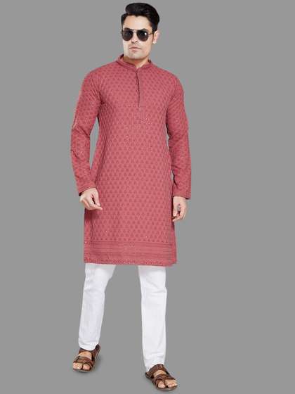 DIVISIVE Embroidered Straight Kurta