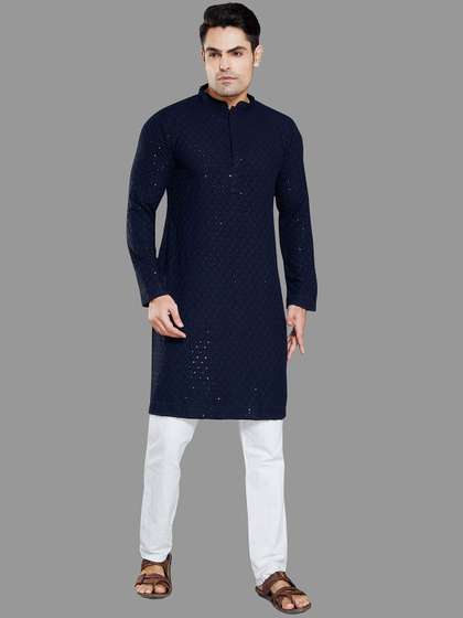 DIVISIVE Embroidered Straight Kurta