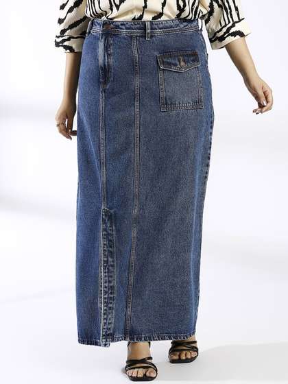 Turning Blue Cargo Maxi Skirts