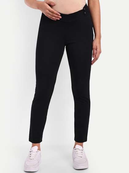 THE MAMA KLUB Women
                        Original Tapered Fit High-Rise Maternity
                        Trousers