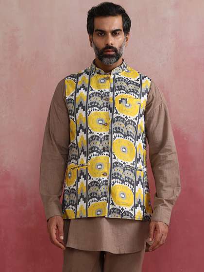 trueBrowns Printed Nehru Jackets
